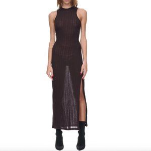 Eckhaus Latta Shrunk Dress in Brown